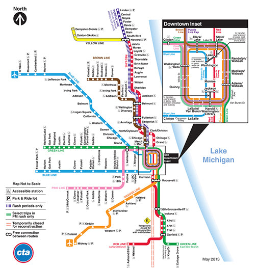 Chicago "L" Map